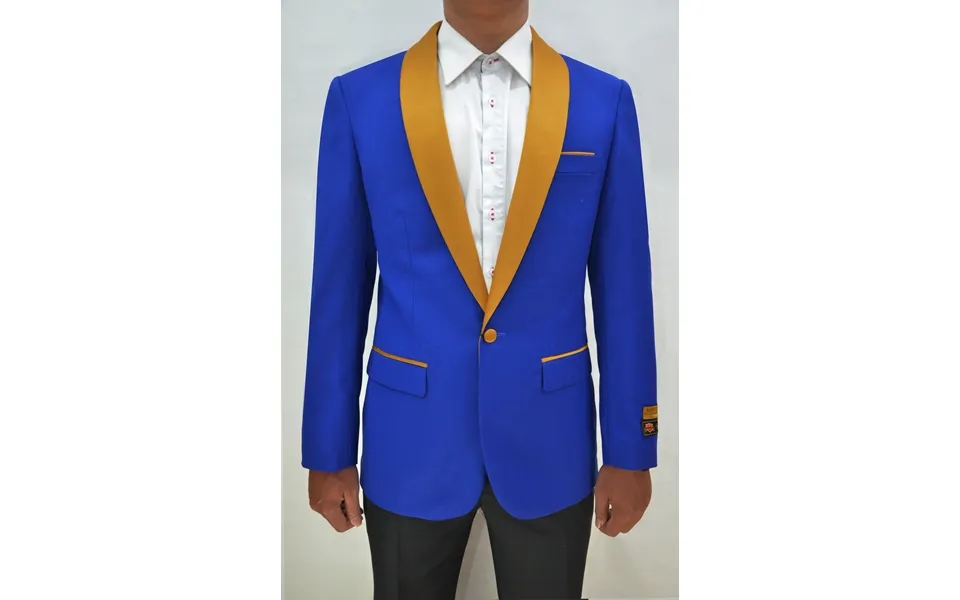 Dinner Jacket - Royal Blue Gold