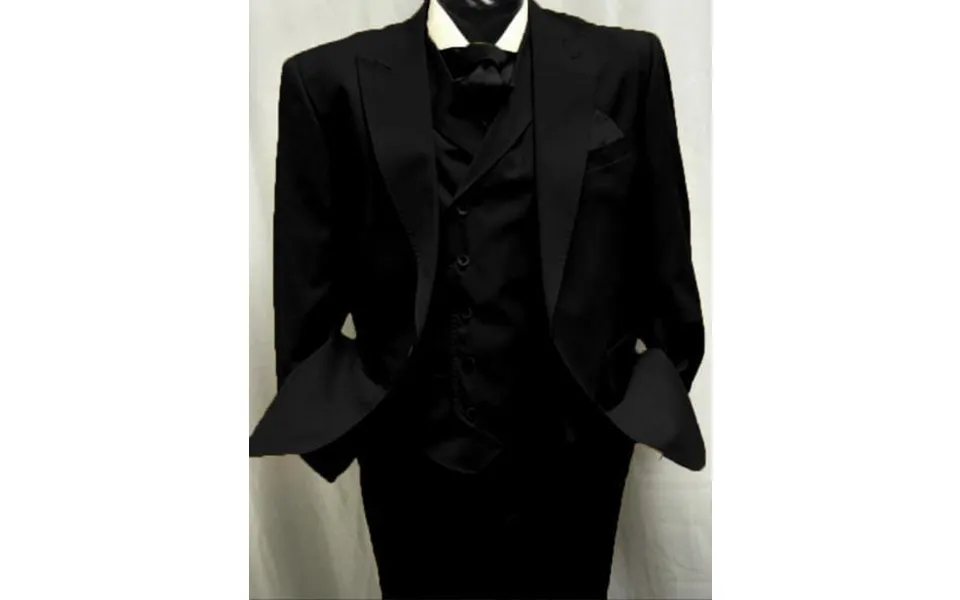 Men Black Velvet Classic Fit Suit - Pleated Pants