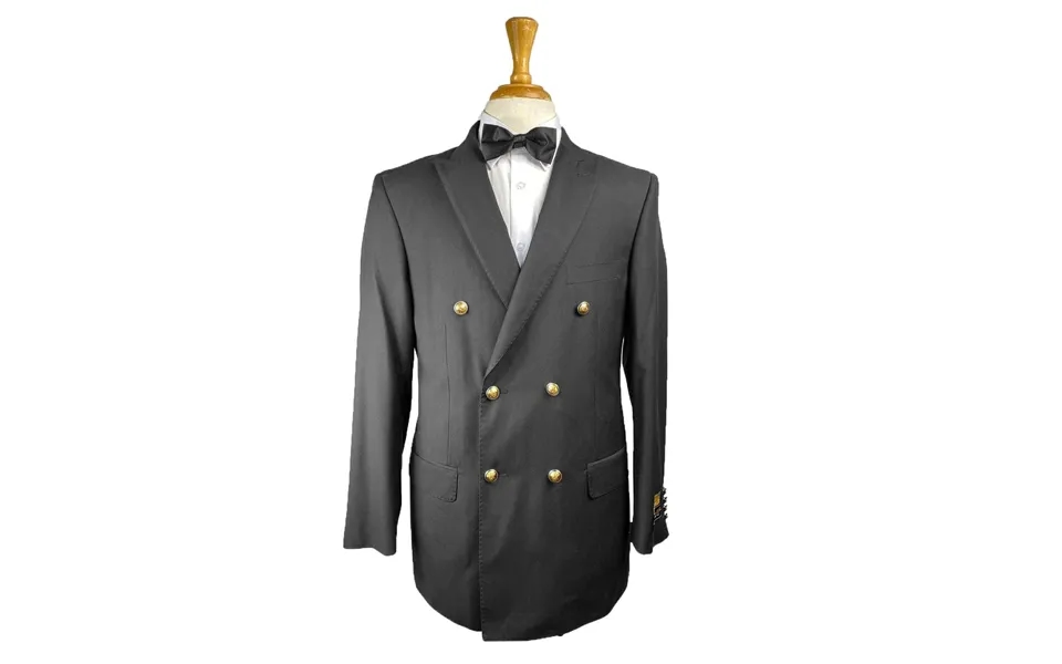 Men Classic Black Pleated Pants - Athletic Fit Suits