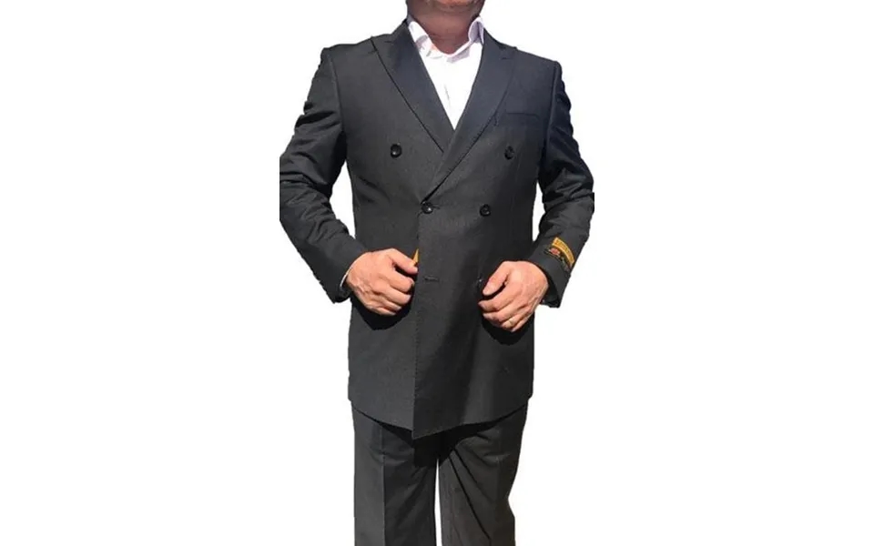 Men Classic Fit Suit - Pleated Pants Gray Athletic Fit Suits