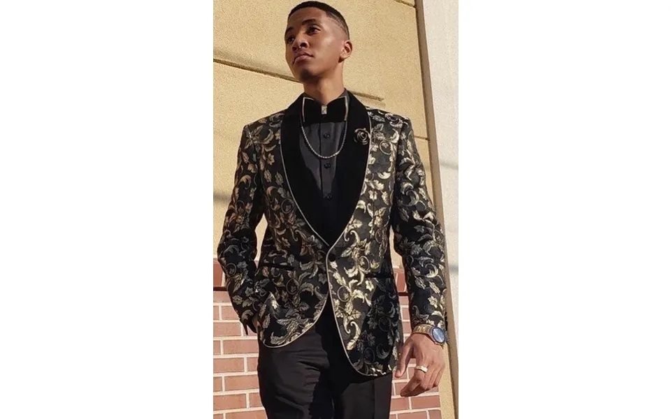 Men Colorful Black Blazers