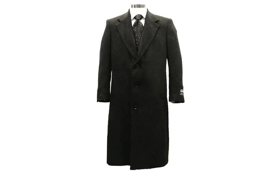 Men Trench Wool Coat Black Color Mens Overcoats