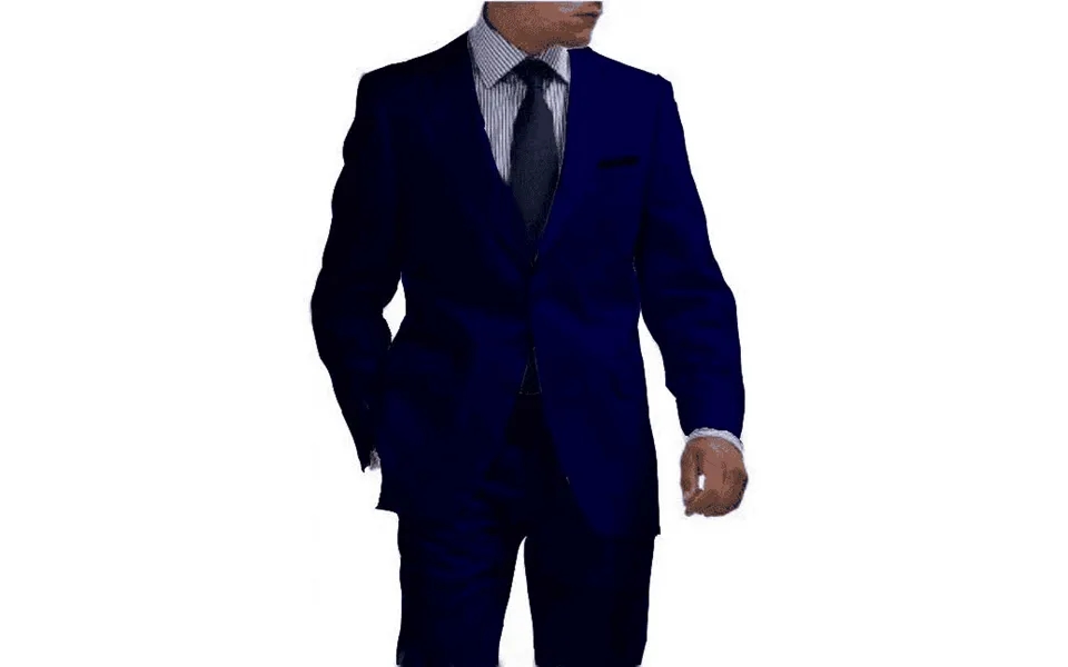 Mens Blue Linen Suit