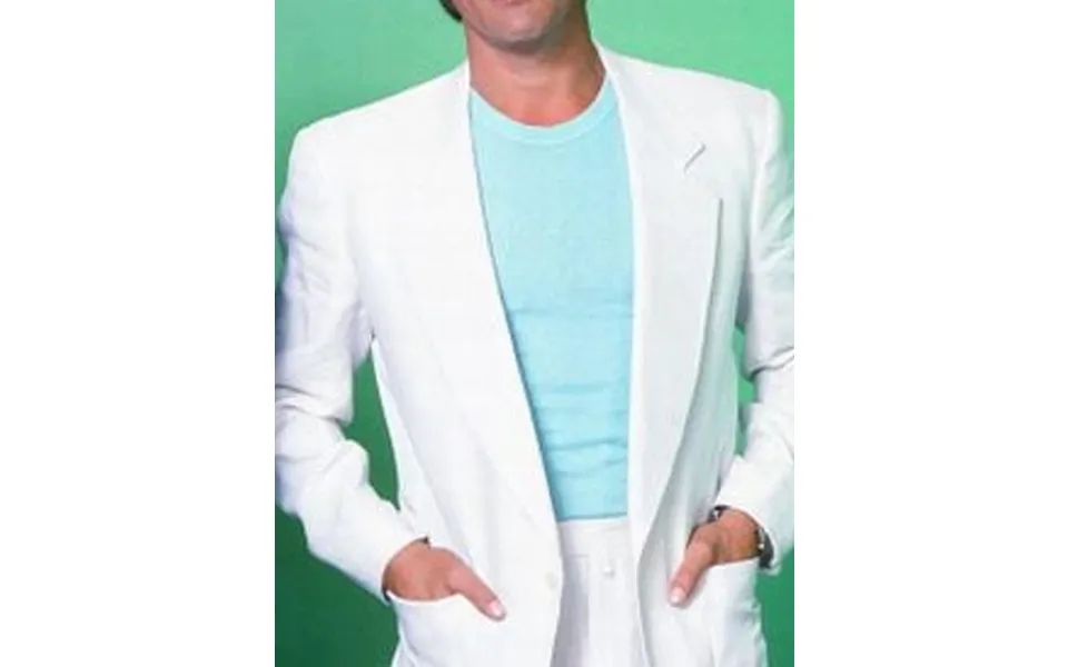 Mens Don Johnson Miami Vice White Suit Costume
