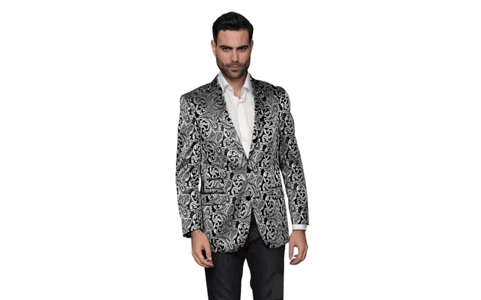 Mens Paisley-100 Charcoal Wholesale Blazers