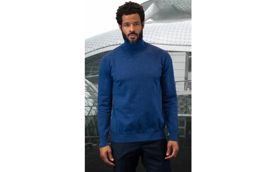 Mens Sweater Sapphire - Wool