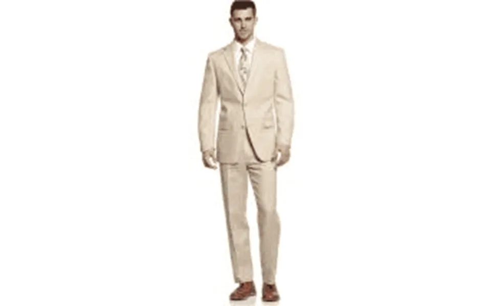 Mens Tan Linen Suit