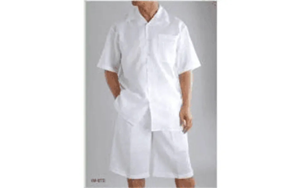 Mens White Linen Pants And Shirt Set