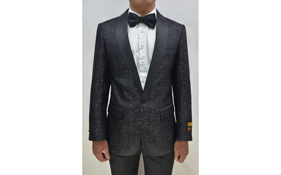 Paisley-300 Black Black - Mens Wholesale Blazers