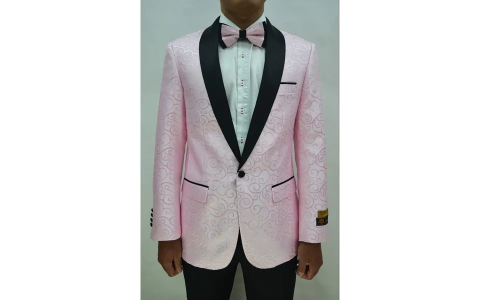 Paisley-300 Pink Black - Mens Wholesale Blazers