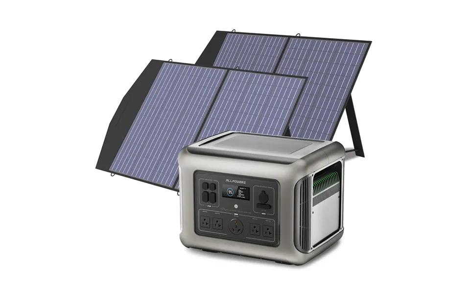 Allpower Solar Generator Kit 2500w Power Station 100w Solar Panel