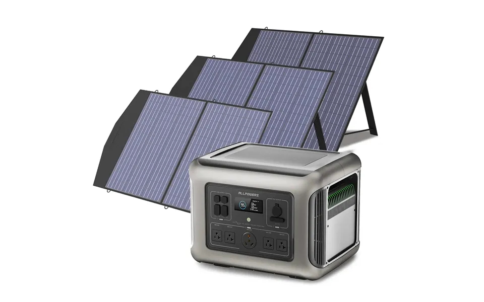 Allpower Solar Generator Kit 2500w Power Station 100w Solar Panel