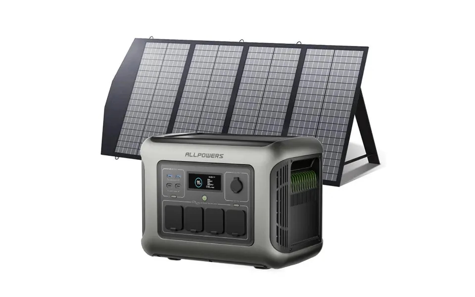Allpowers R1500 Lite 1000wh Portable Power Station R1500 Lite Sp029 140w Solar Panel