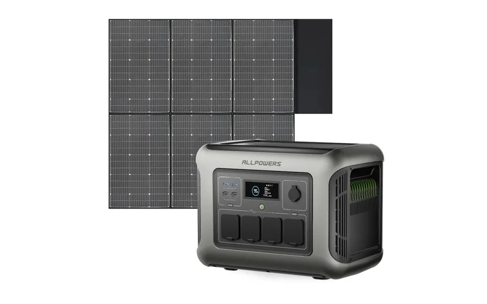 Allpowers R1500 Lite 1000wh Portable Power Station R1500 Lite Sp039 600w Solar Panel
