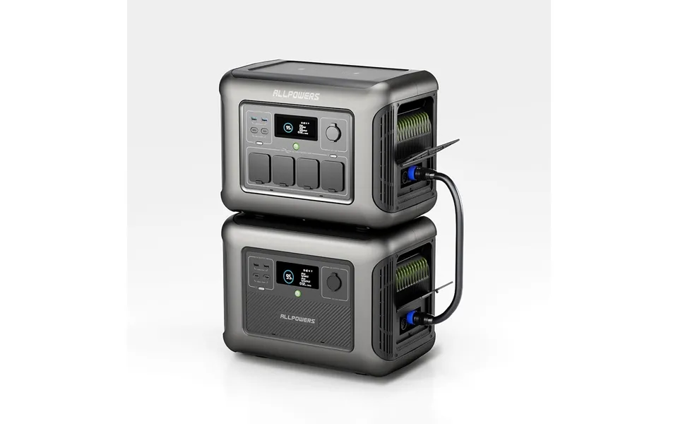 Allpowers R1500 Portable Home Backup Power Station 1800w 1152wh Lifep04 Battery R1500 B1000