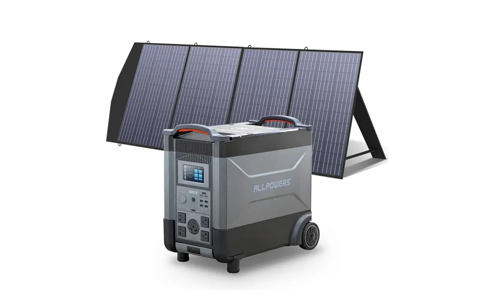 Allpowers R4000 Portable Power Station 3600w 3456wh R4000 Sp033 200w Solar Panel