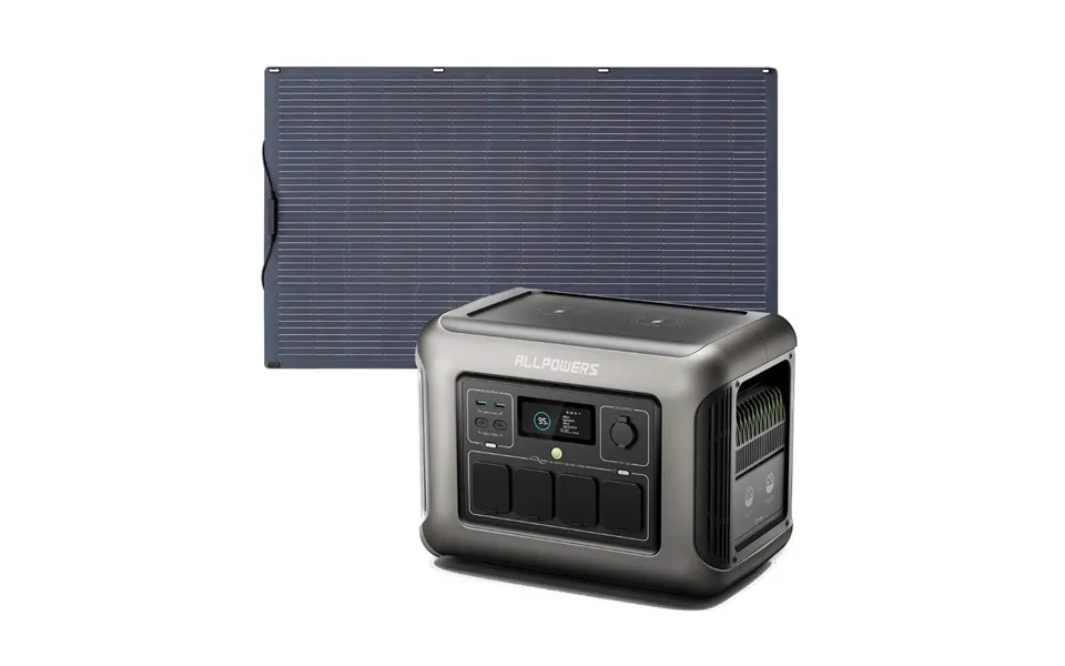 Allpowers Solar Generator Kit 1800w R1500 Sf200 200w Flexible Solar Panel