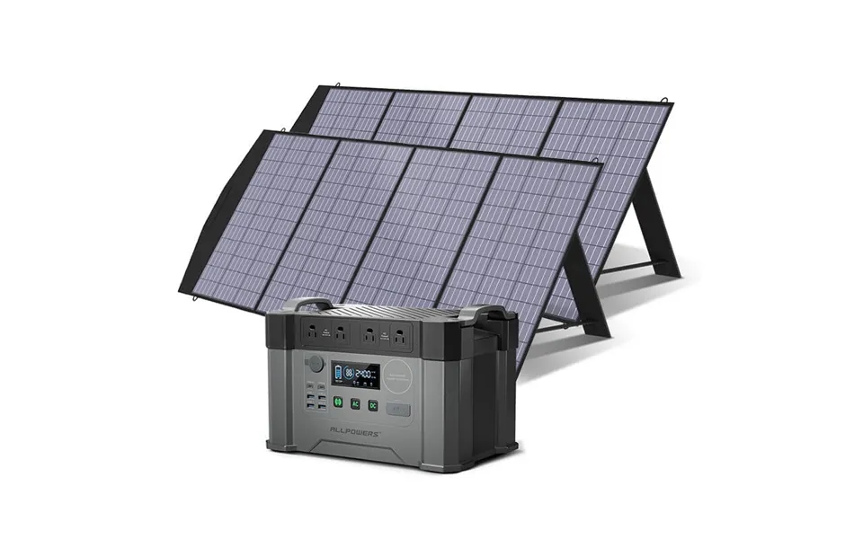 Allpowers Solar Generator Kit 2000w Power Station 200w Solar Panel