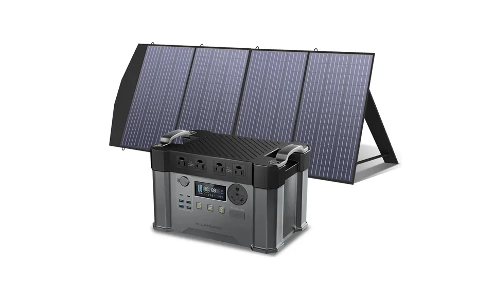 Allpowers Solar Generator Kit 2400w Power Station 200w Solar Panel