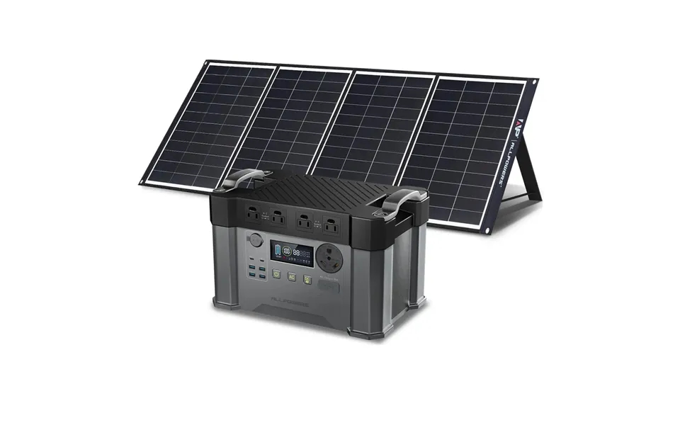 Allpowers Solar Generator Kit 2400w Power Station 200w Solar Panel