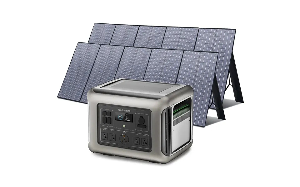 Allpowers Solar Generator Kit 2500w Power Station 400w Solar Panel