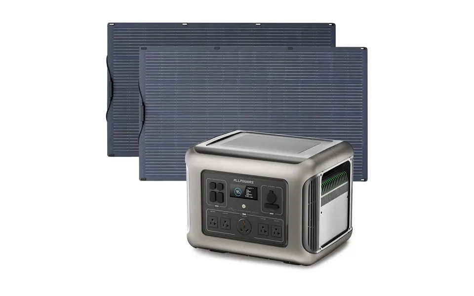 Allpowers Solar Generator Kit 2500w R2500 Sf200 200w Flexible Solar Panel