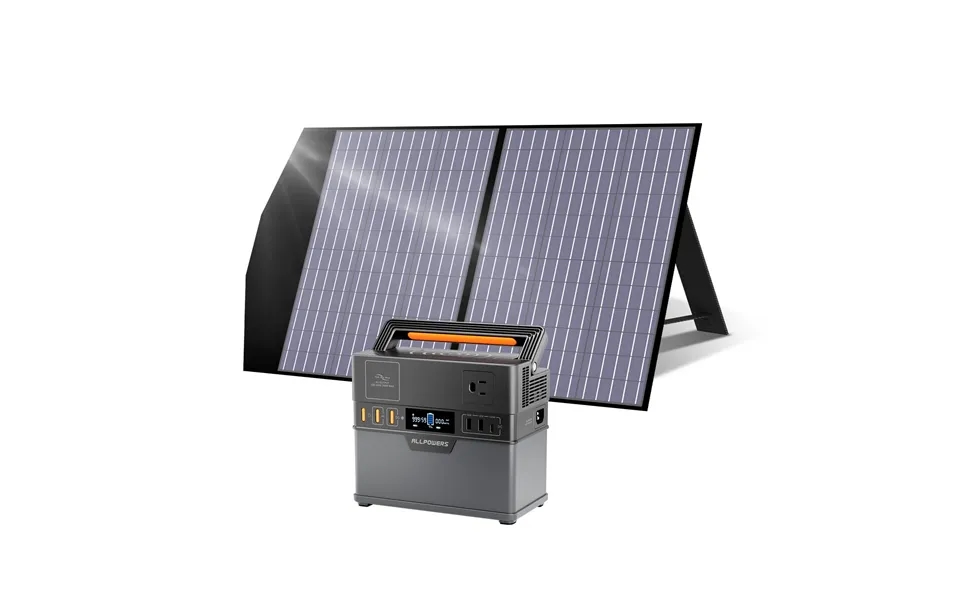 Allpowers Solar Generator Kit 300w Power Station 100w Solar Panel