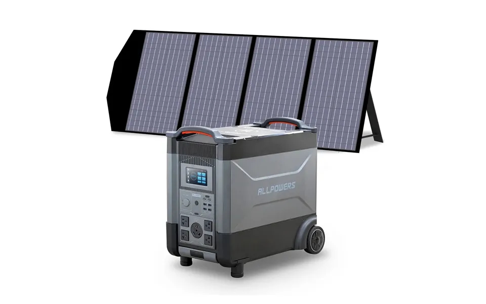 Allpowers Solar Generator Kit 4000w Power Station 140w Solar Panel