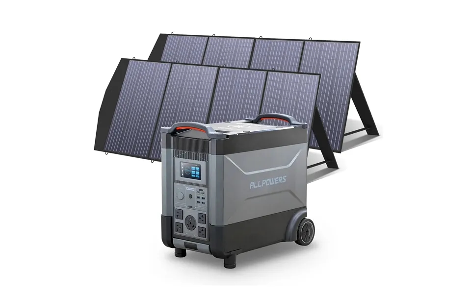 Allpowers Solar Generator Kit 4000w Power Station 200w Solar Panel