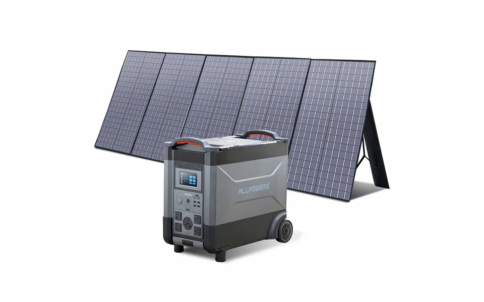 Allpowers Solar Generator Kit 4000w Power Station 400w Solar Panel