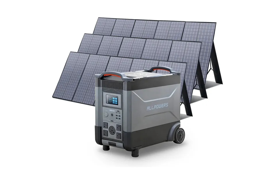 Allpowers Solar Generator Kit 4000w Power Station 400w Solar Panel