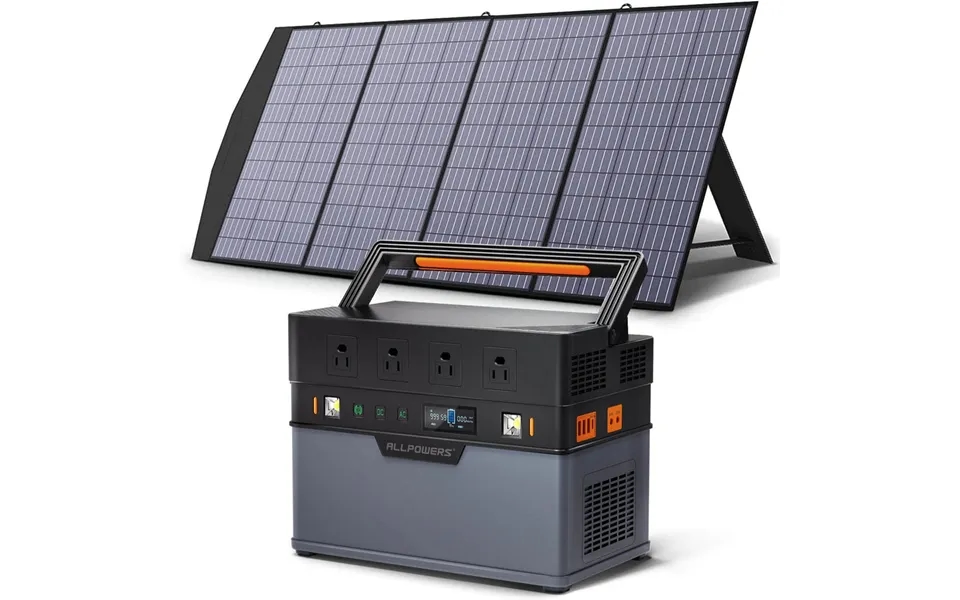 Solar Generator Kit 1500w Portable Power Station Solar Panel 200w