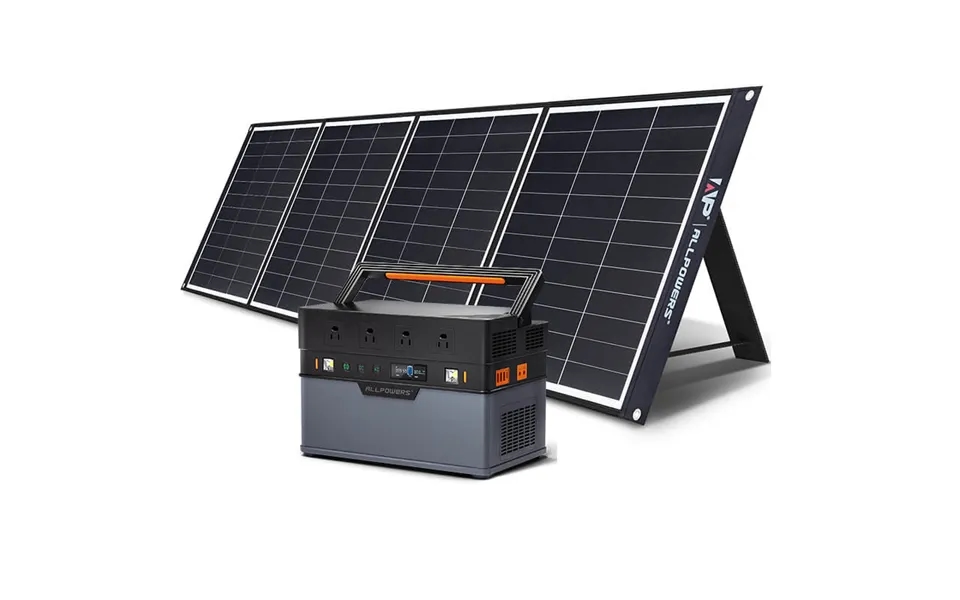 Solar Generator Kit 1500w Portable Power Station Solar Panel 200w