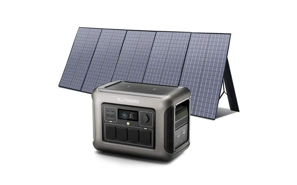 Solar Generator Kit 1800w Portable Power Station 400w Solar Panel