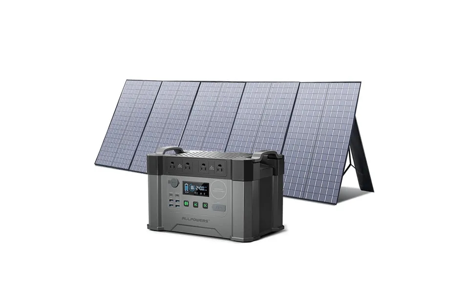 Solar Generator Kit 2000w Portable Power Station 400w Solar Panel