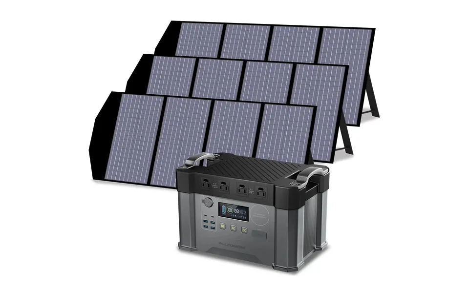 Solar Generator Kit 2000w Power Station 140w Solar Panel