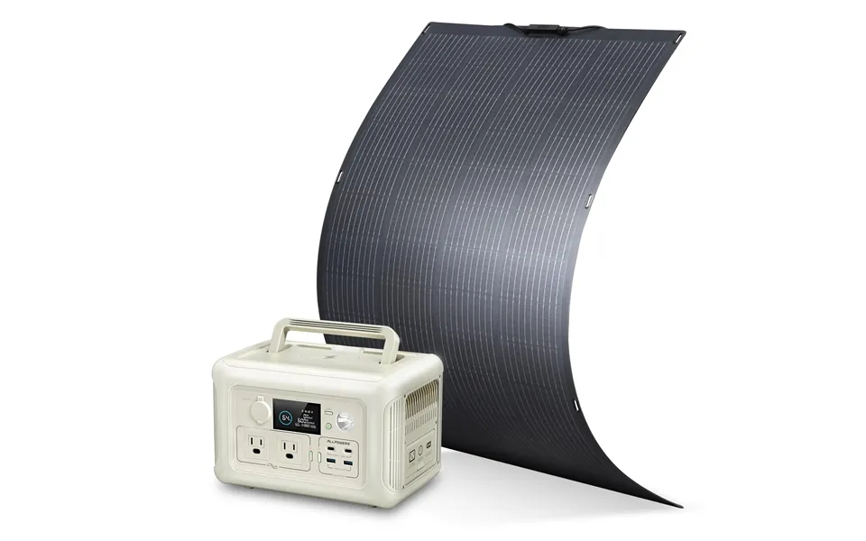 Solar Generator Kit 600w Portable Power Station 200w Flexible Solar Panel
