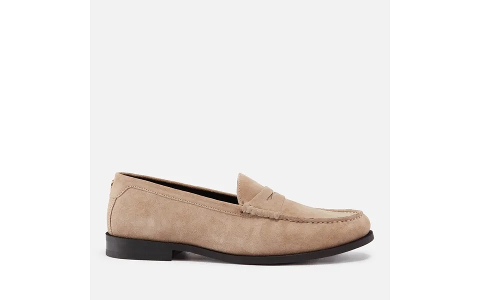 Walk London Riva Suede Penny Loafers - 8