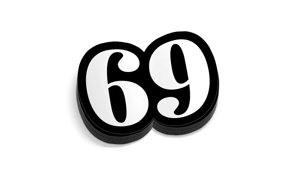 69 Hard Hat Decal