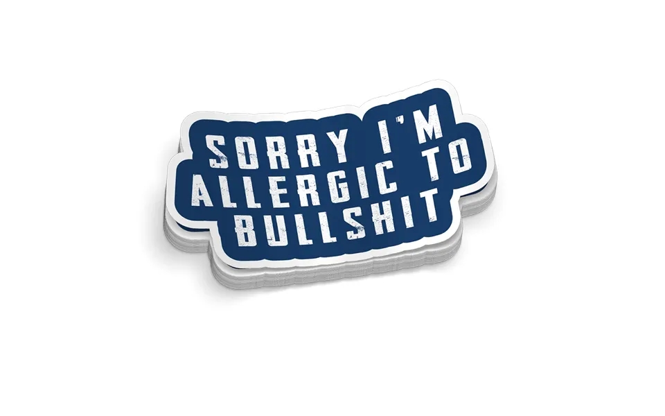 Allergic - Hard Hat Decal