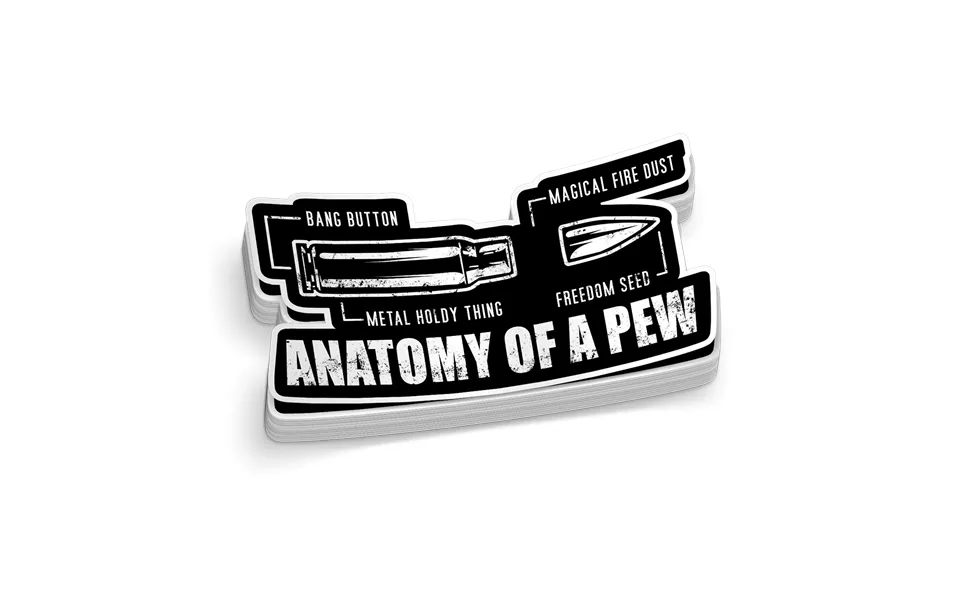 Anatomy Of A Pew Decal