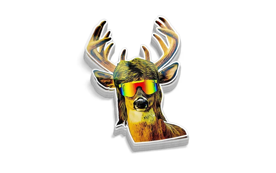 Buck Mullet Hard Hat Decal