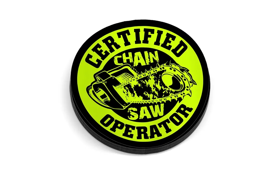 Chain Saw Operator Hard Hat Decal