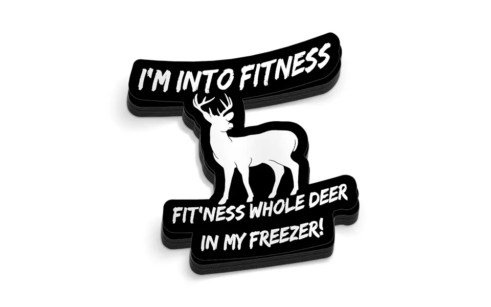 Deer Freezer Hard Hat Decal