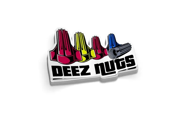 Deez Nuts Hard Hat Decal product image