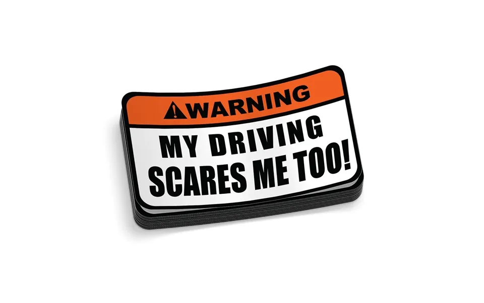 Driving Warning Decal