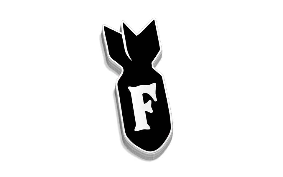 F - Bomb Hard Hat Decal