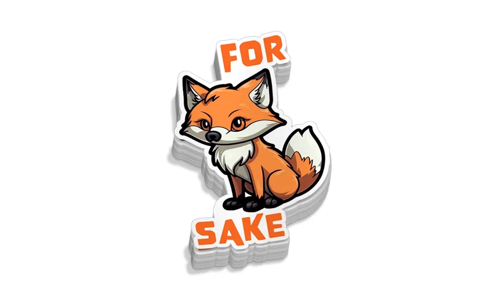 For Fox Sake Hard Hat Decal