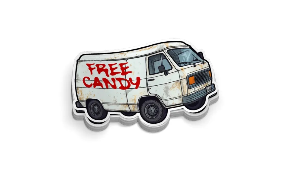 Free Candy Hard Hat Decal