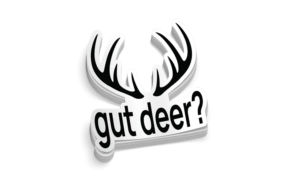 Gut Deer Hard Hat Decal